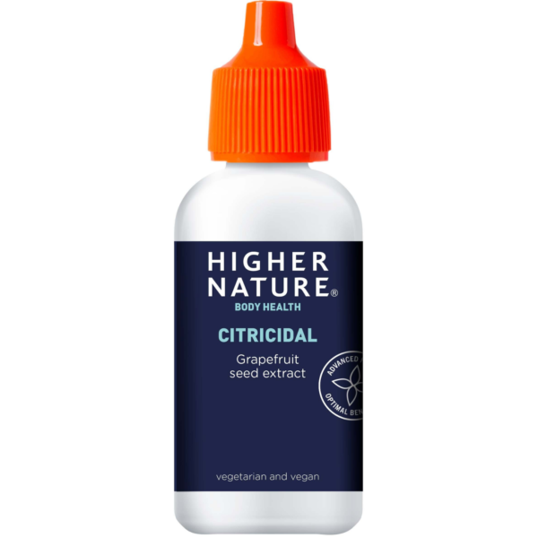 Higher Nature Citricidal 25ml (Grapefruit Seed Extract) - natural anti-bacterial & anti-fungal agent